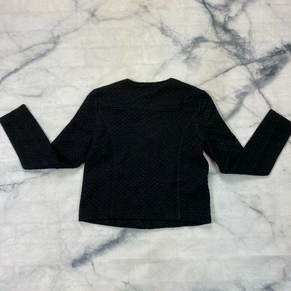 Lysse Quilted Devoe Jacket Size XS SMALL Asymmetrical Zip Black 24-2243-M7 - Picture 5 of 6